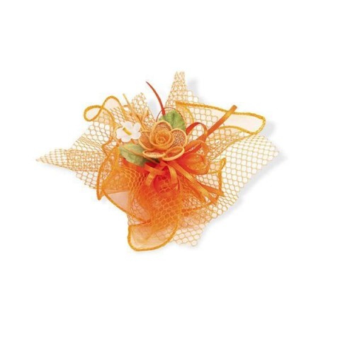 TULLE DOPPIO QUADRO CT ARANCIO 50500